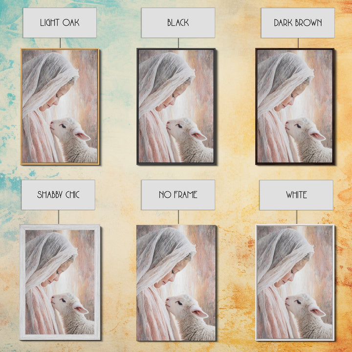 Tender Blessing – Framed Canvas Print – Christian Wall Art – Christian Art Canvas – Christian Art Print – Christmas Art – Christian Gift Id