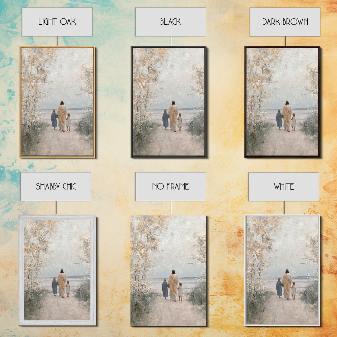 Path Of Light – Framed Canvas Print – Christian Art Canvas – Jesus Painting – Christian Wall Art – Christian Christmas Art