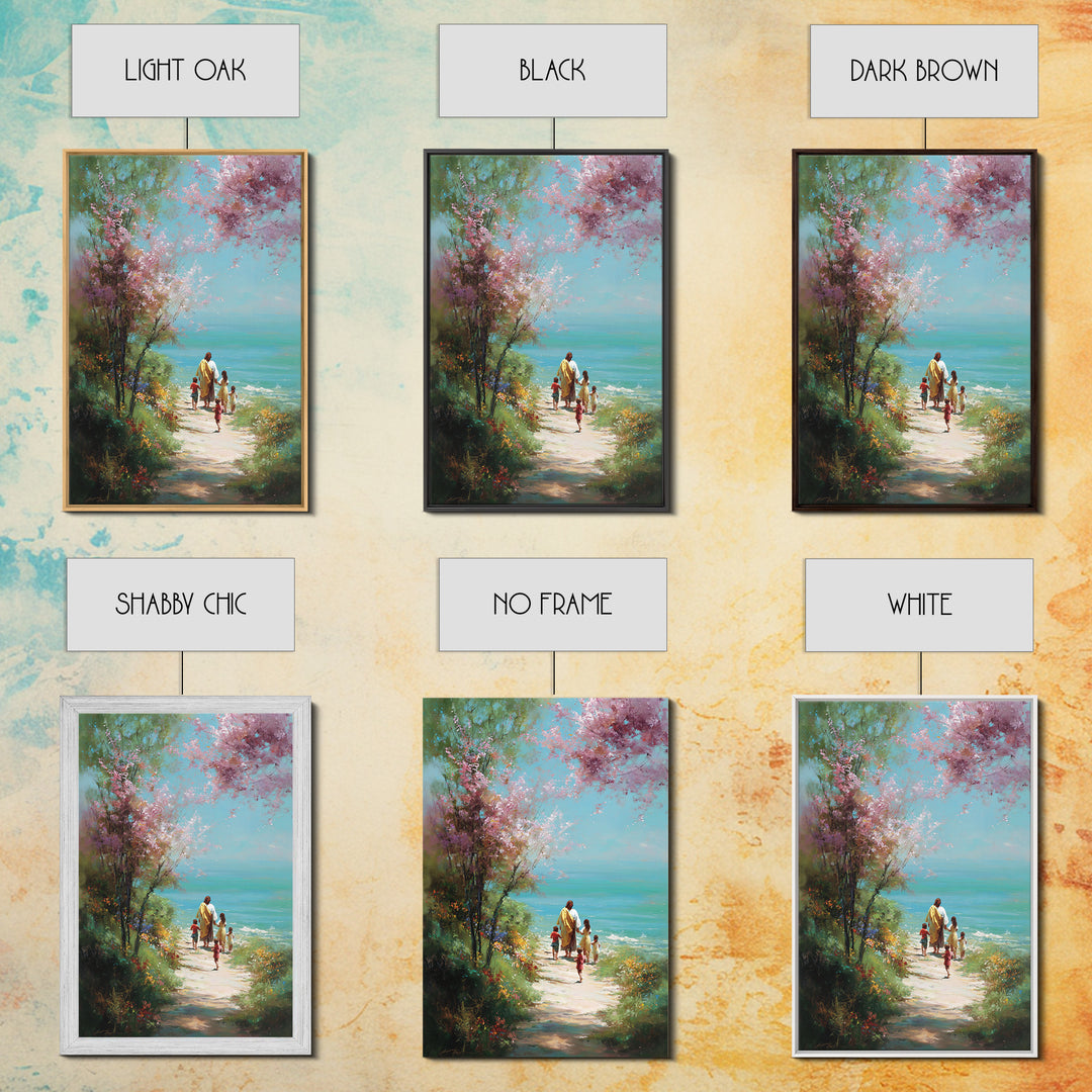 Garden Of Hope | Framed Canvas Print | Christian Art Canvas | Jesus Painting | Christian Wall Art | Christian Christmas