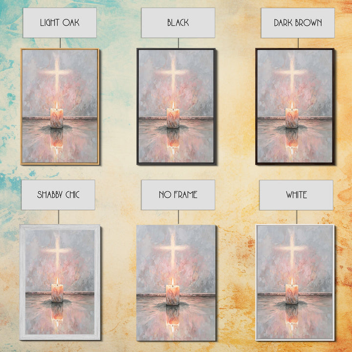 Light of Hope | Framed Canvas Print | Christian Wall Art | Christian Art Canvas | Modern Christian Art | Christian Gift | Christmas Art