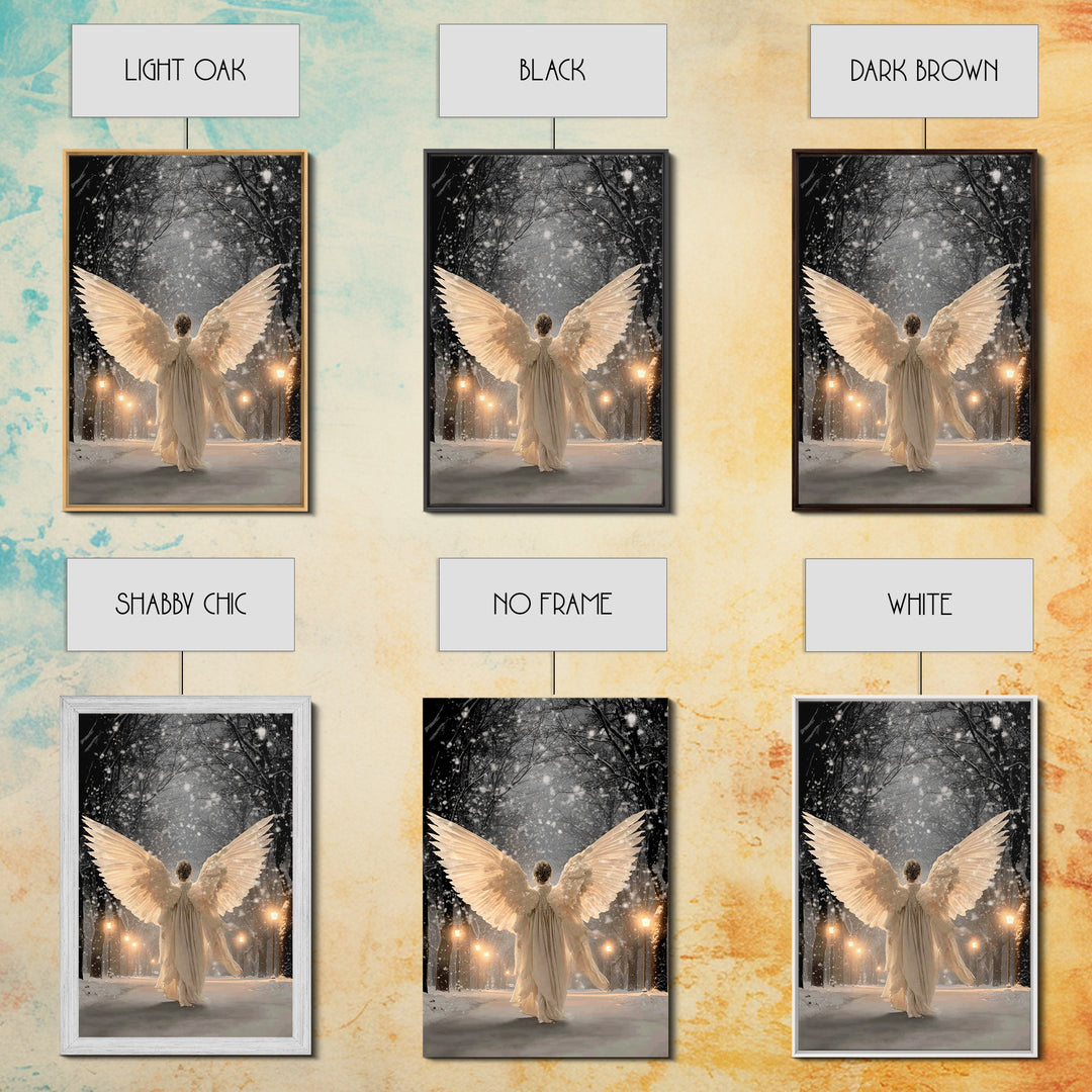 Wings Of The Night – Framed Canvas Print – Christian Wall Art – Christmas Art – Large Christian Art – Christian Art Canvas – Christian Chri