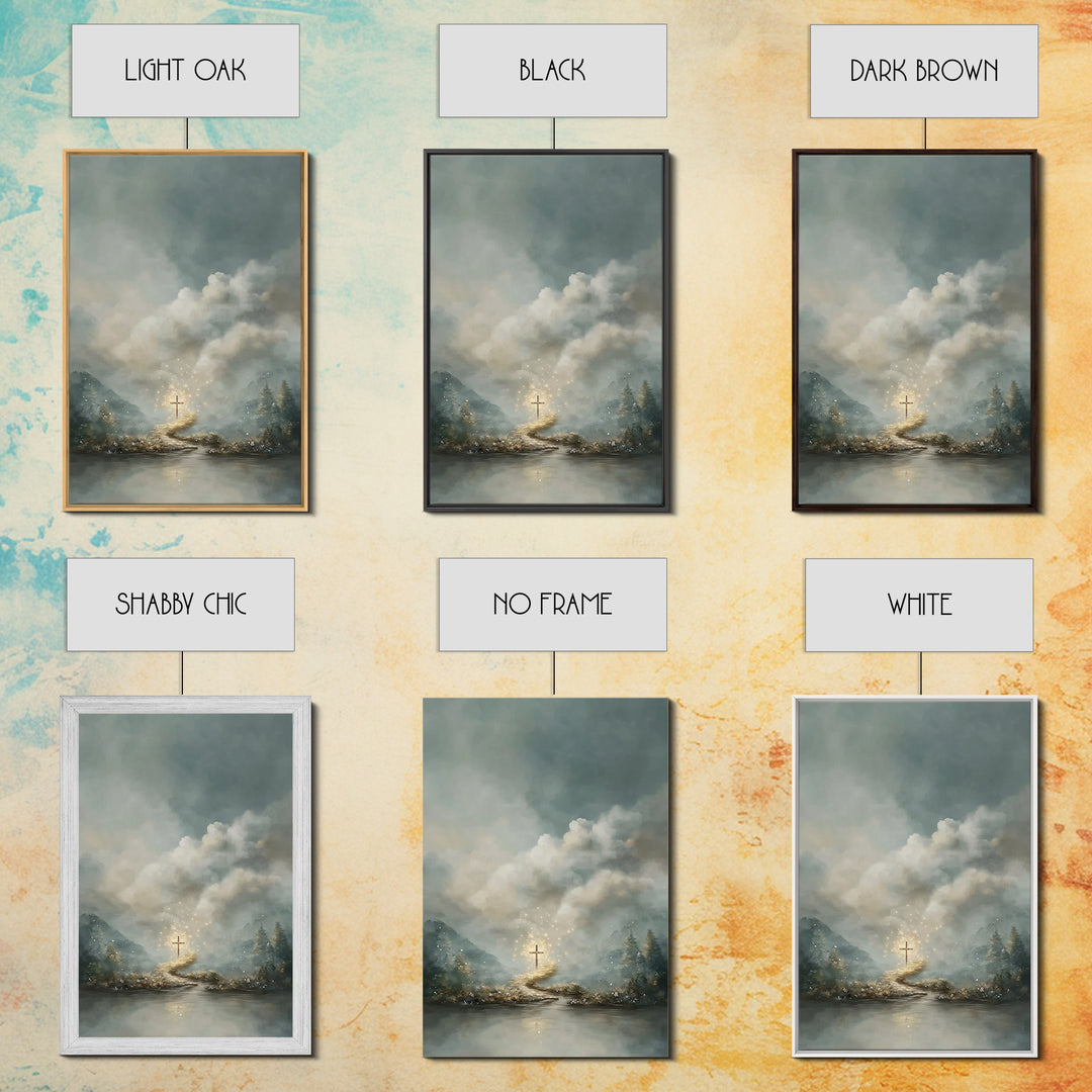 Path Of Glory – Framed Canvas Print – Christian Wall Art – Christian Art Canvas – Christian Paintings – Moody Christian Art