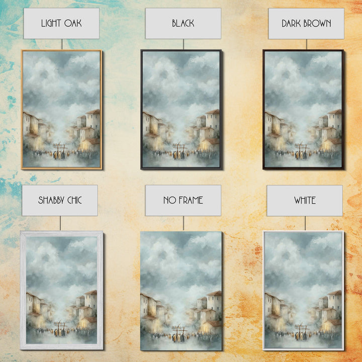 Valley Of Witness – Framed Canvas Print – Christian Art Canvas – Christian Wall Art – Modern Christian Painting – Christian Gift – Unique C