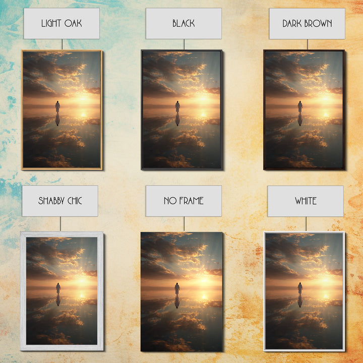 Celestial Path – Framed Canvas Print – Christian Art Canvas – Christian Wall Art – Christian Decor – Jesus Painting – Christian Gift
