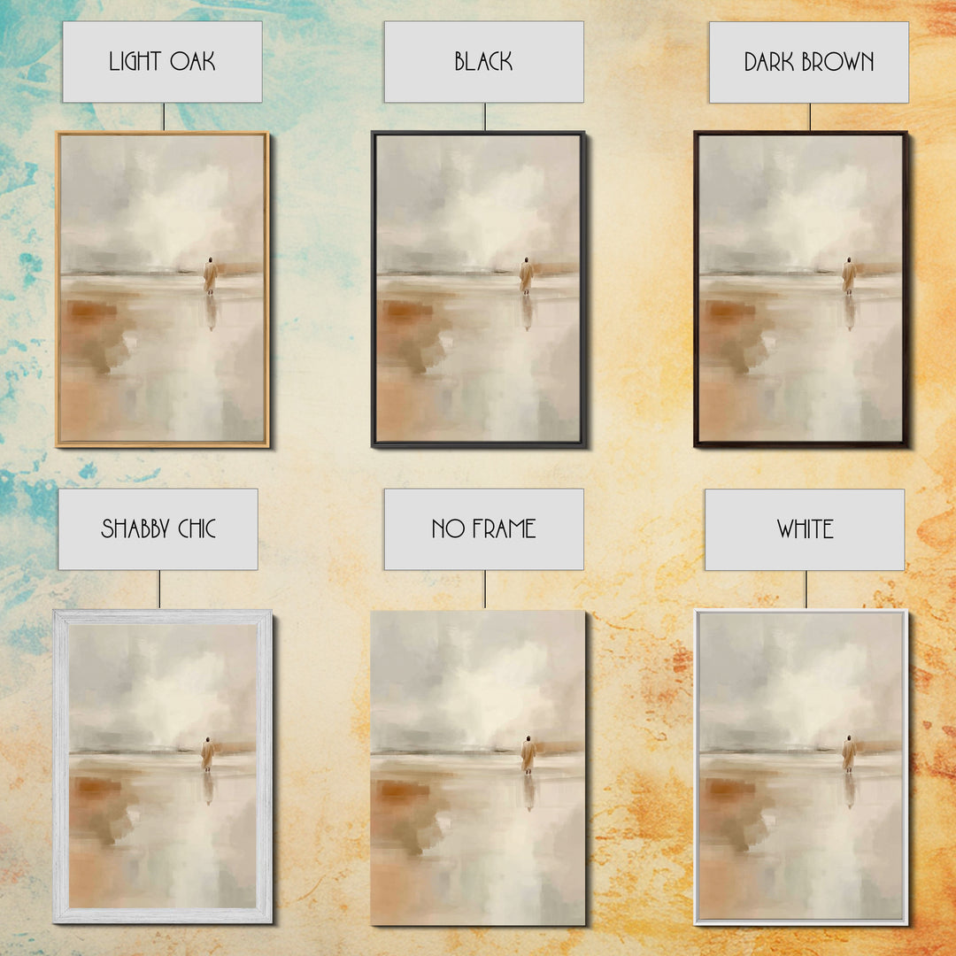 Guiding Light | Framed Canvas Print | Christian Art Canvas | Christian Gift | Christian Wall Art | Jesus Painting | Christian Decor