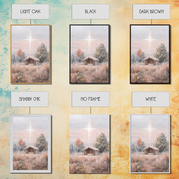 Promise Meadow, Framed Canvas Print, Christian Christmas Art, Christian Art Canvas, Christian Wall Art, Christian Decor, Jesus Painting