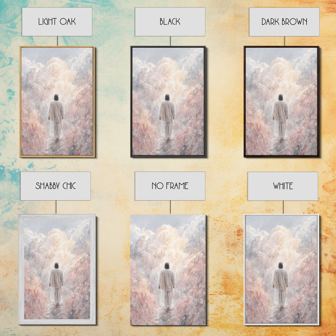 Glory Ascending - Framed Canvas Print - Christian Art Canvas - Jesus Art Print - Christian Wall Art - Unique Christian Art