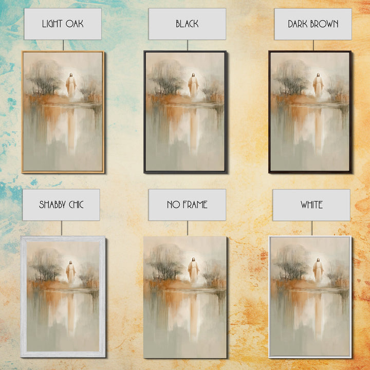 Radiant Messiah – Framed Canvas Print – Christian Wall Art – Jesus Painting – Vintage Christian Art – Christian Art Canvas – Christian Chri