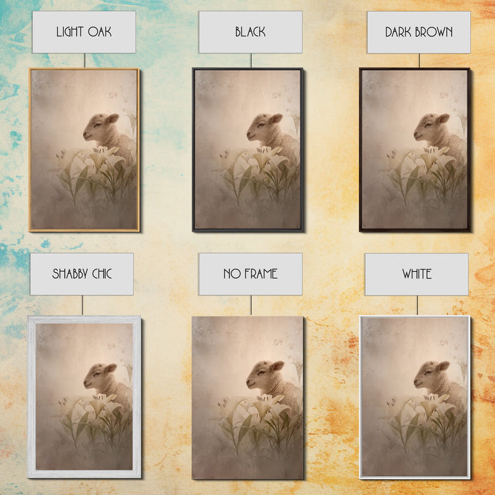 Soft Blessing – Framed Canvas Print – Christian Wall Art – Christian Art Painting – Subtle Christian Art – Christian Decor For Home – Chris