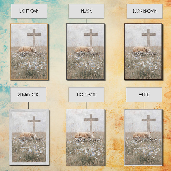Resting Hope – Framed Canvas Print – Christian Wall Art – Christian Art Canvas – Subtle Christian Art – Christian Art Gift – Christian Deco