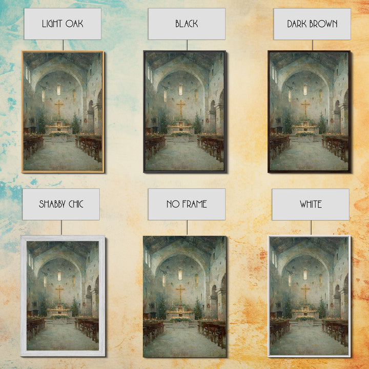 Holy Ember Light – Framed Canvas Print – Christian Art Canvas – Christmas Art – Christian Wall Art – Moody Christmas Art – Christian Decora