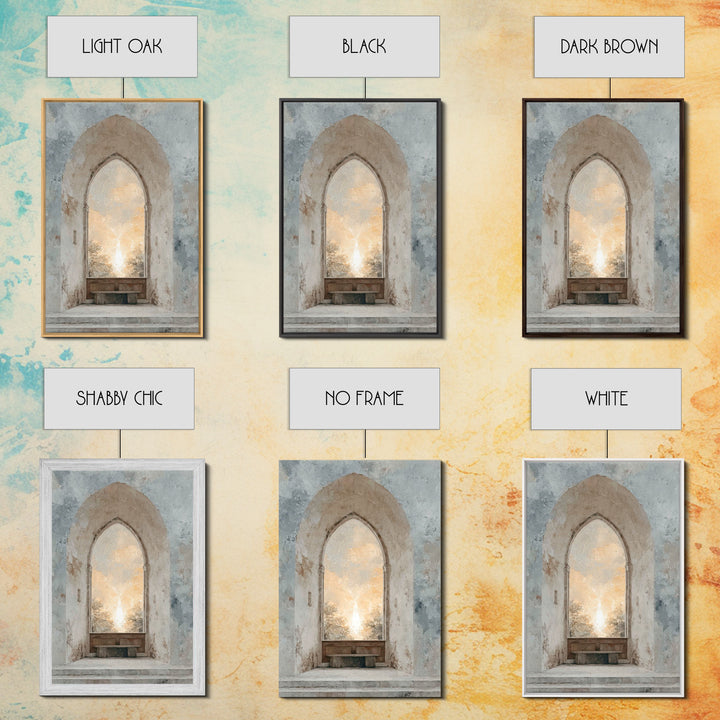 Sanctuary Glow – Framed Canvas Print – Christian Wall Art – Christian Art Printing – Christian Art Canvas – Abstract Christian Art – Christ