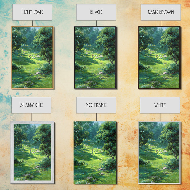 Garden Of Peace – Framed Canvas Print – Christian Art Canvas – Christian Wall Art – Jesus Painting – Spring Christian Art – Christian Decor