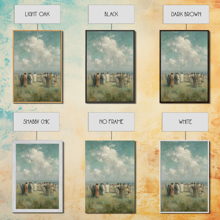 Fields Of Faith – Framed Canvas Print – Christian Wall Art – Christian Art Canvas – Jesus Painting – Christian Christmas Art – Subtle Chris