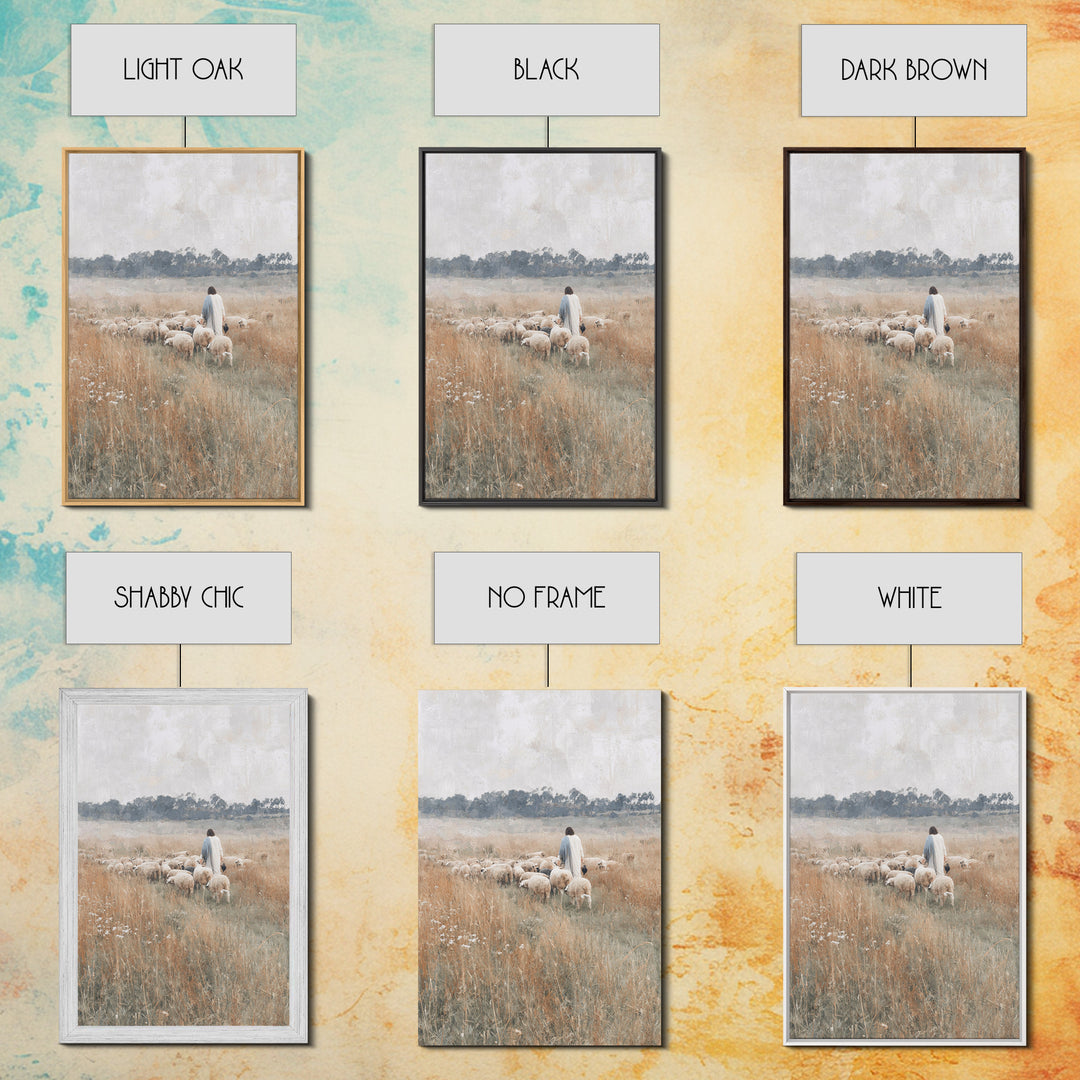 Golden Fields | Framed Canvas Print | Christian Wall Art | Christian Art Canvas | Subtle Christian Art | Christian Painting | Christian Art