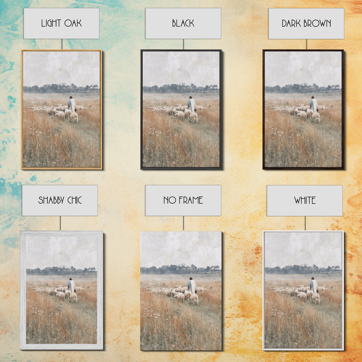 Golden Fields | Framed Canvas Print | Christian Wall Art | Christian Art Canvas | Subtle Christian Art | Christian Painting | Christian Art