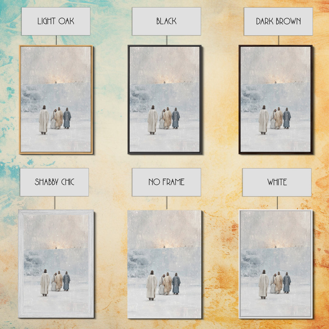 Holy Night Reflections – Framed Canvas Print – Christian Art Canvas – Christian Art – Christian Christmas Art – Christian Wall Art – Jesus
