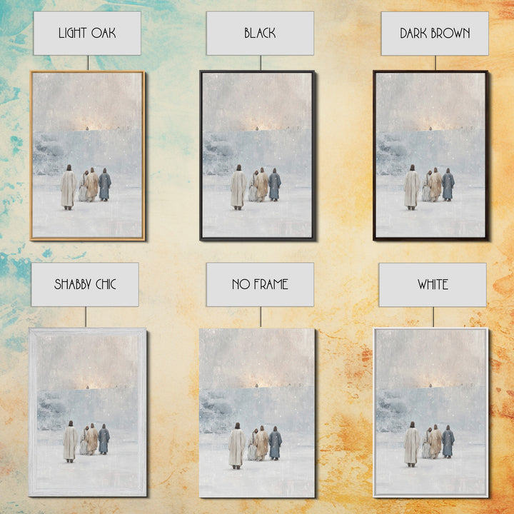 Holy Night Reflections – Framed Canvas Print – Christian Art Canvas – Christian Art – Christian Christmas Art – Christian Wall Art – Jesus
