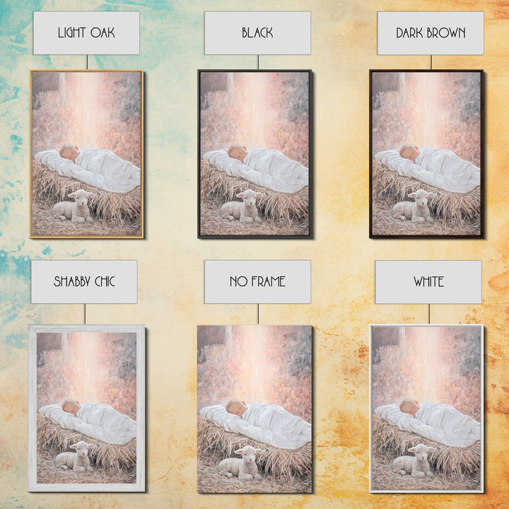 Radiant Holy Dawn – Framed Canvas Print – Christian Wall Art – Modern Christian Art – Jesus Christmas Art – Christmas Art Prints – Christia