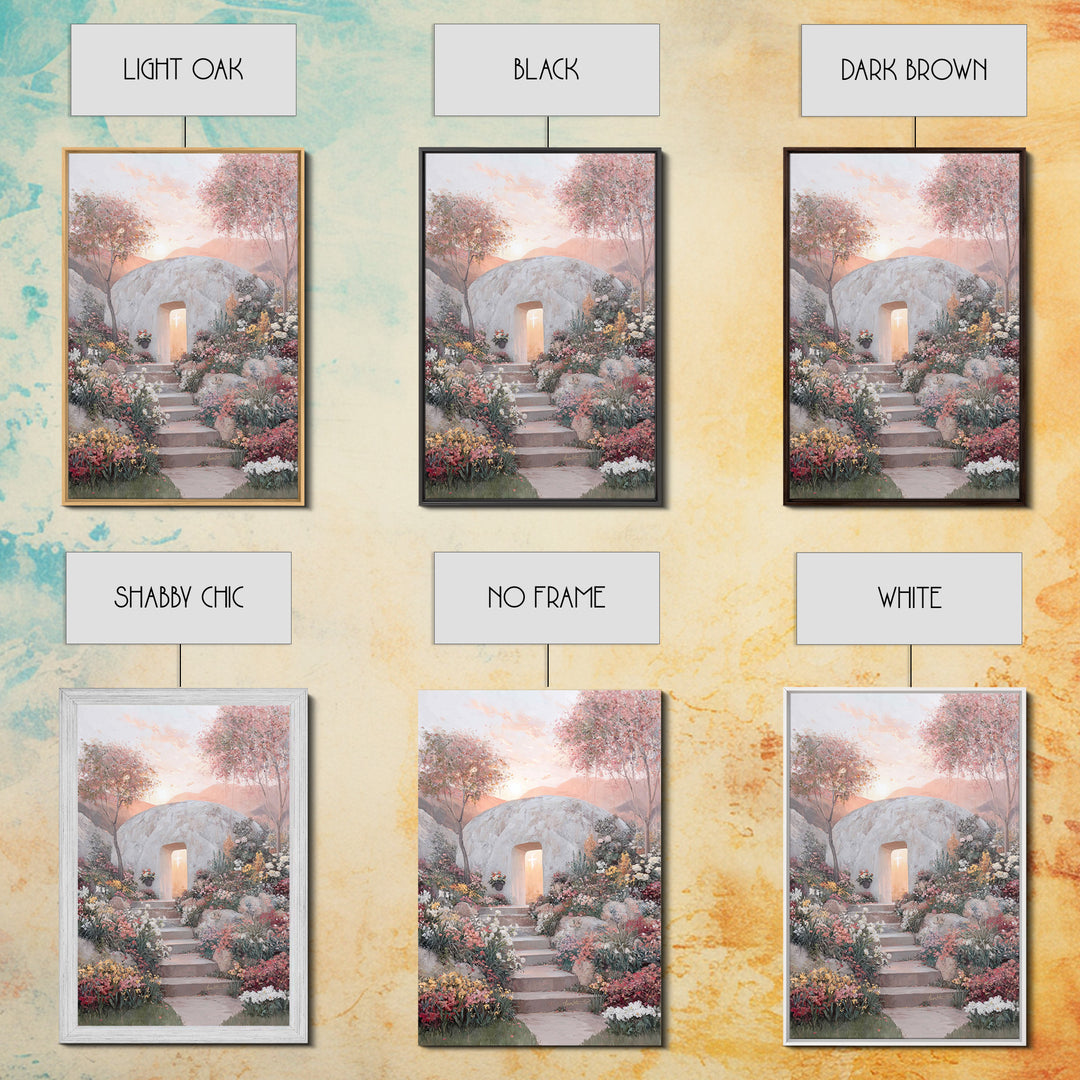Risen Glory | Framed Canvas Print | Christian Wall Art | Jesus Painting | Christian Art Print | Christian Easter Art