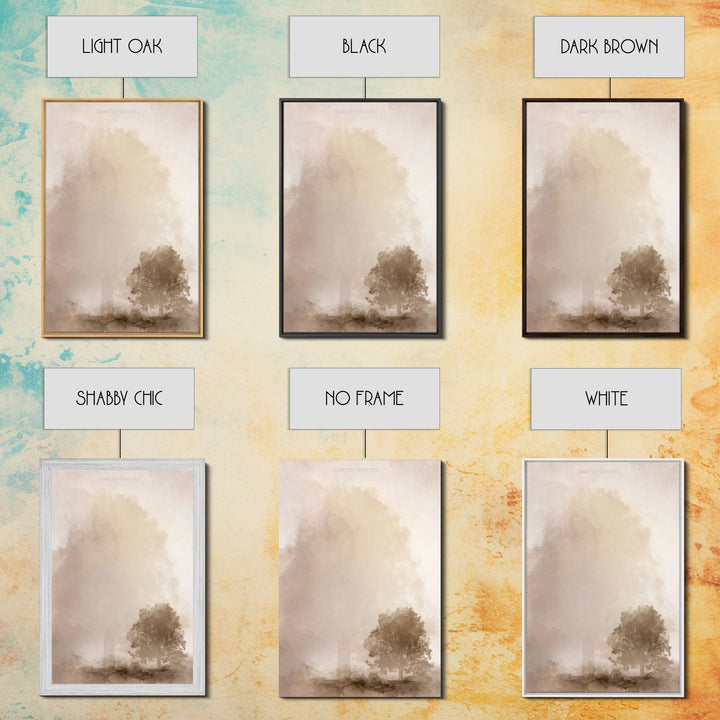 Eternal Light Tree – Framed Canvas Print – Christian Art Canvas – Christian Wall Art – Subtle Christian Art – Christian Art Work – Christia