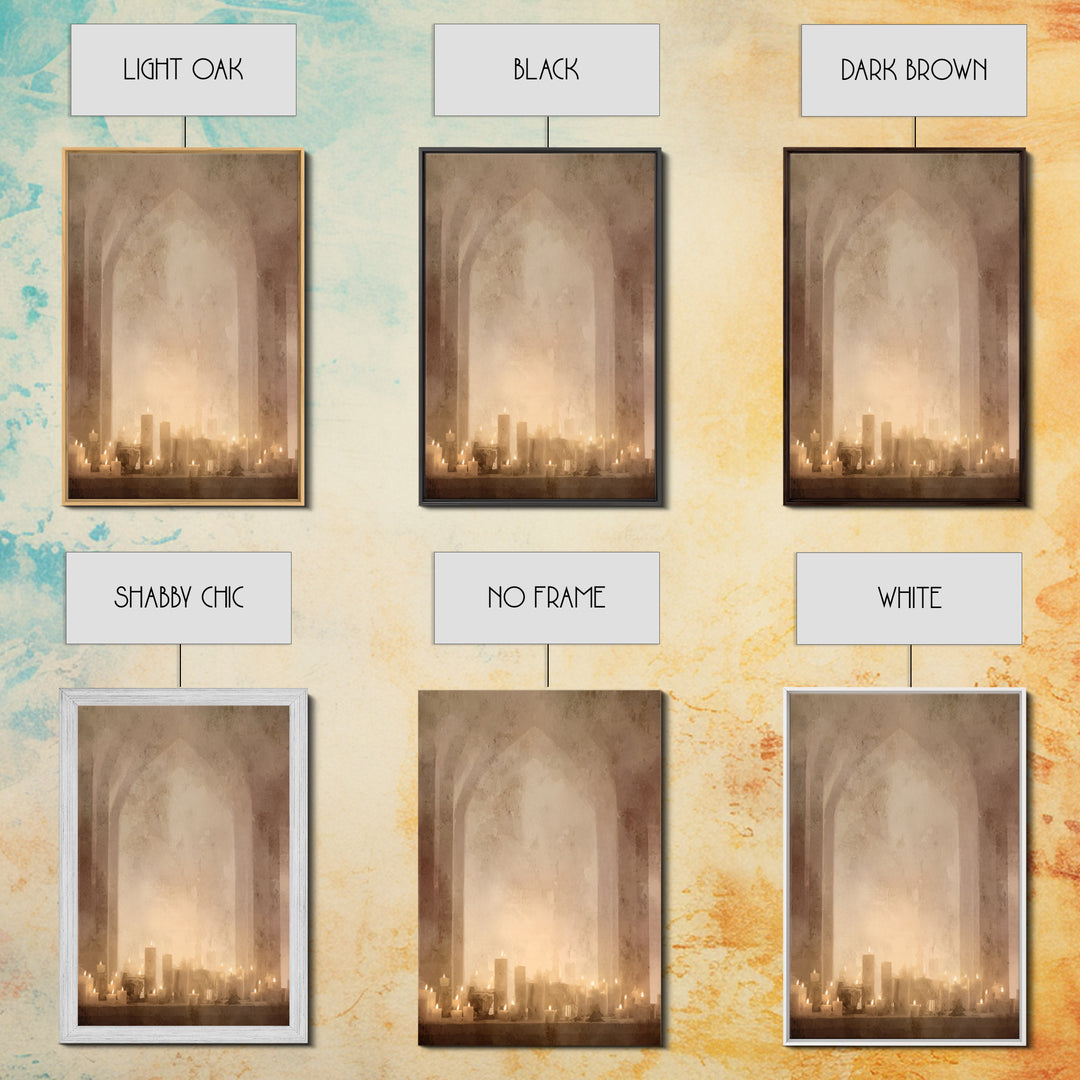 Altar Of Warmth – Framed Canvas Print – Christian Wall Art – Christian Art Canvas – Moody Christian Art – Vintage Christian Art – Christian