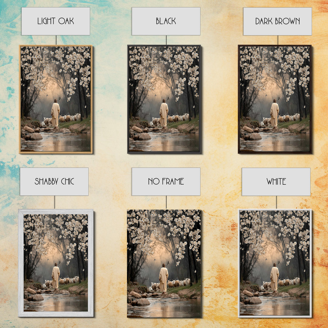 Divine Blossom Path, Framed Canvas Print, Christian Art Canvas, Christian Wall Art, Moody Christian Art, Christian Decor, Christian Gift