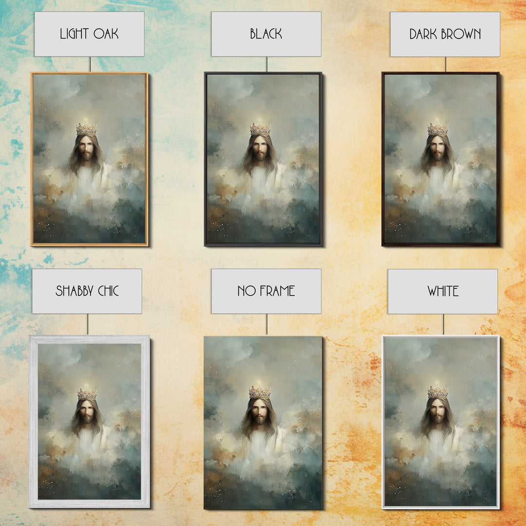 Crowned Glory – Framed Canvas Print – Jesus Art Print – Christian Wall Art – Christian Art Canvas – Christian Art – Unique Christian Art
