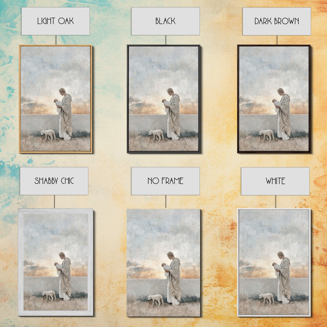 Dawn Of Promise | Framed Canvas Print | Christian Wall Art | Christian Art Canvas | Jesus Painting | Christian Christmas Art | Christian De
