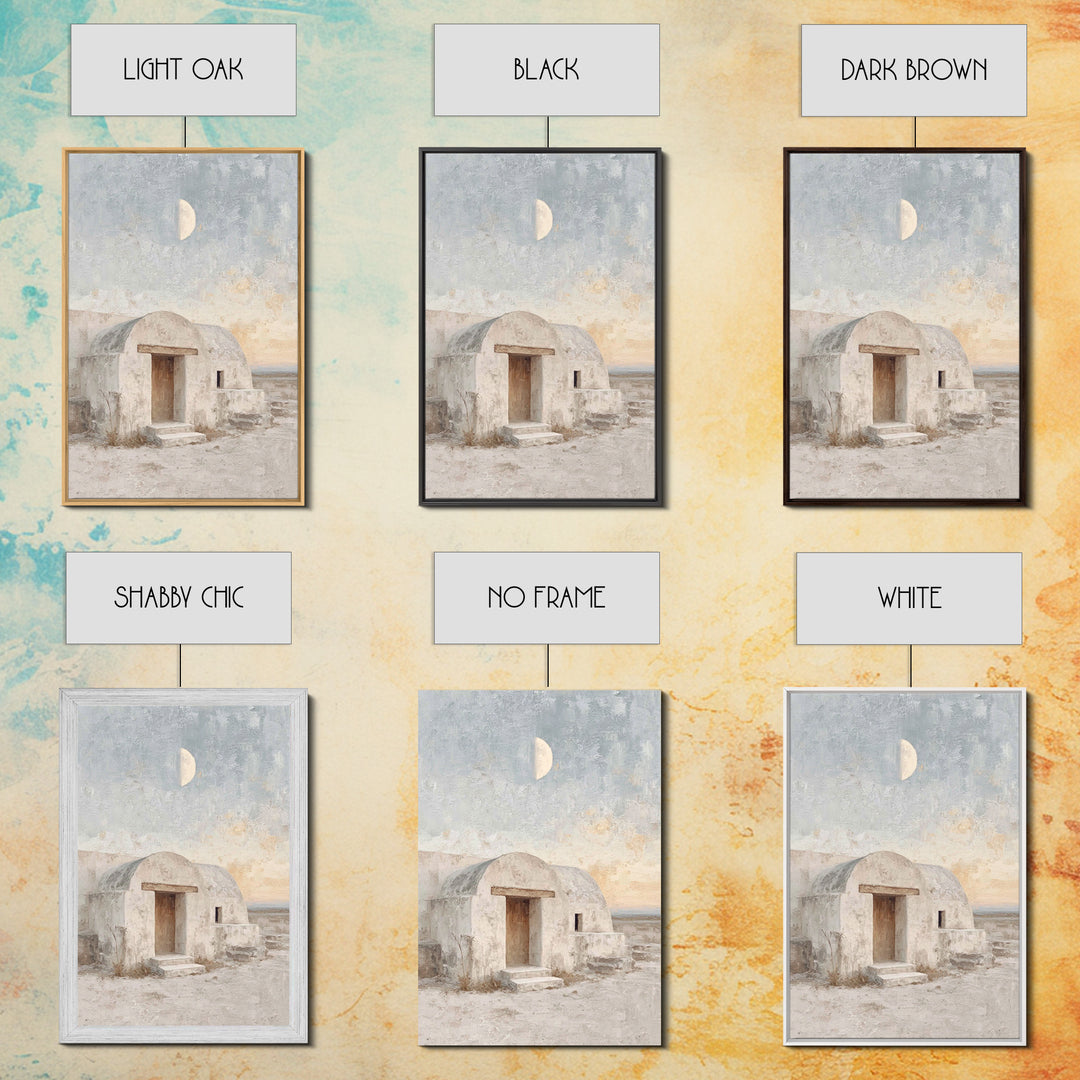 Desert Dwelling Hope, Framed Canvas Print, Christmas Art, Christian Wall Art, Christian Art Canvas, Christian Christmas Art, Christian Gift