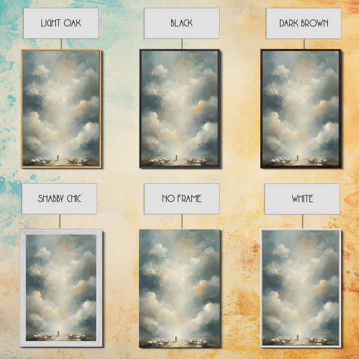 Clouds Of Promise – Framed Canvas Print – Christian Art Canvas – Christian Wall Art – Large Christian Art – Subtle Christian Art – Christia
