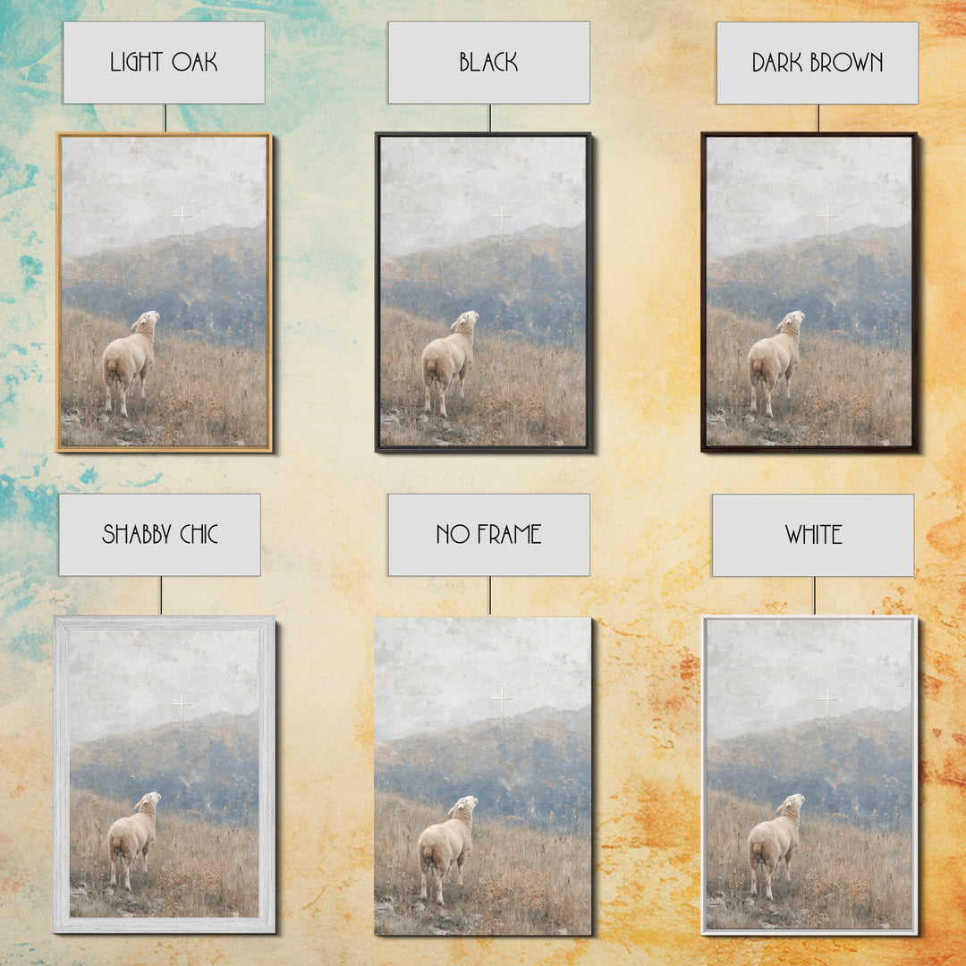 Cloudpath Blessing – Framed Canvas Print – Christian Art Canvas – Christian Wall Art – Christmas Art Work – Christian Gift Ideas – Jesus Pa