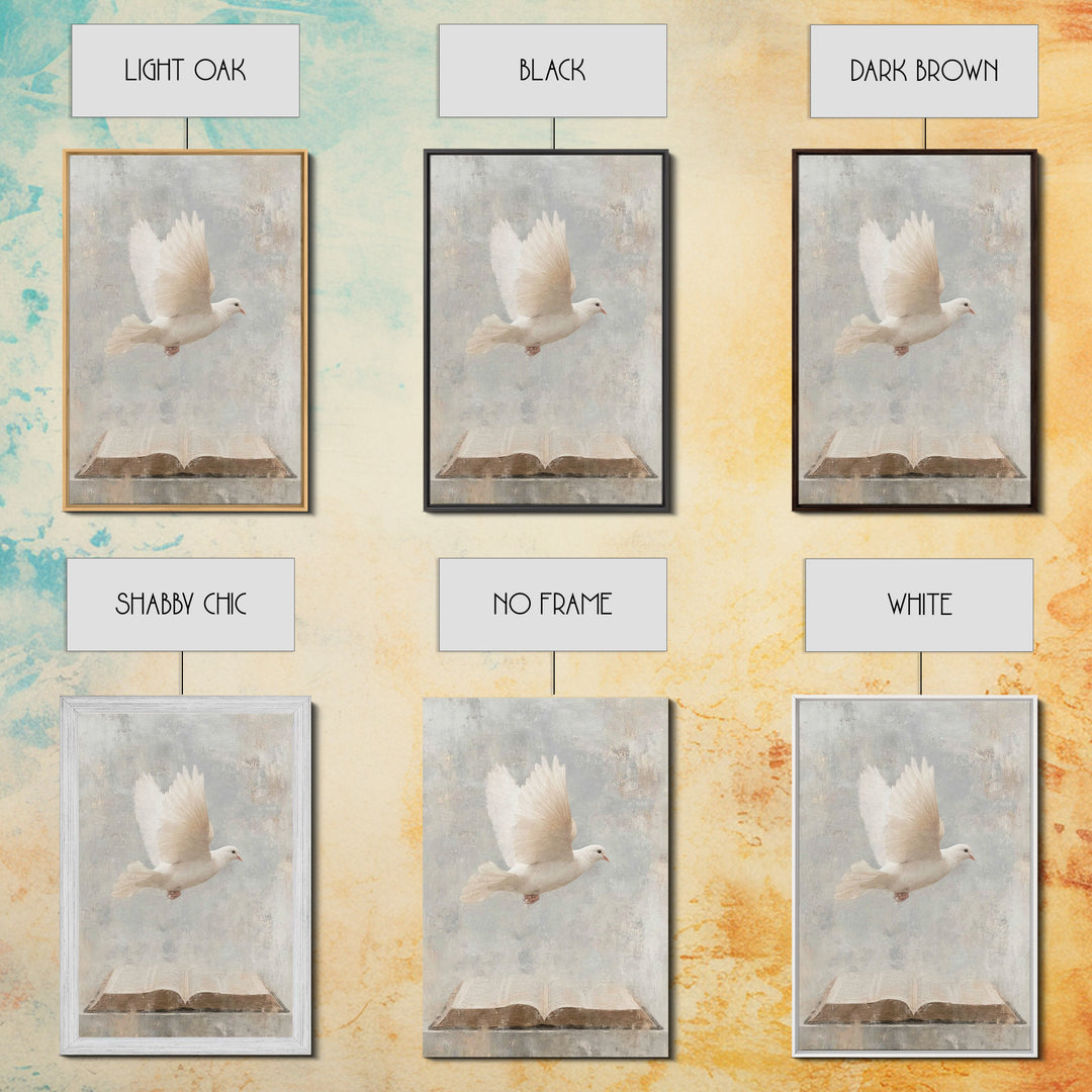 Holy Light Flight – Framed Canvas Print – Christian Art – Christian Wall Art – Christian Art Canvas – Subtle Christian Art – Christian Gift