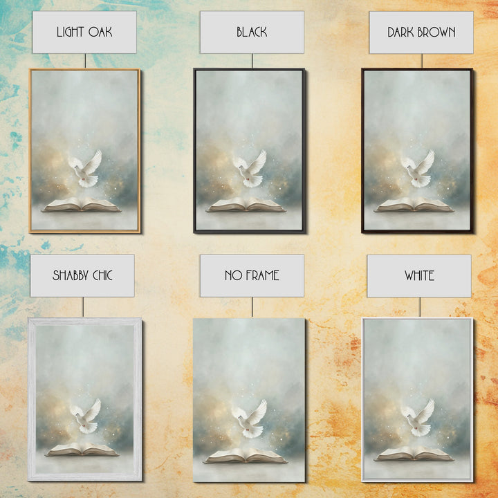 Heavenly Illumination – Framed Canvas Print – Christian Art – Christian Wall Art – Vintage Christian Art – Christian Art Canvas – Christian
