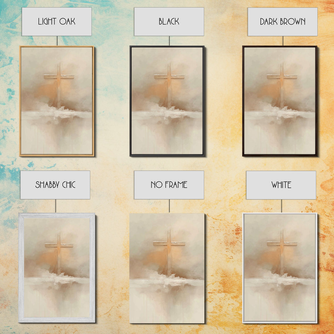 Winter Redemption – Framed Canvas Print – Christian Art Print – Christian Wall Art – Subtle Christian Art – Christian Decor – Christian Gif