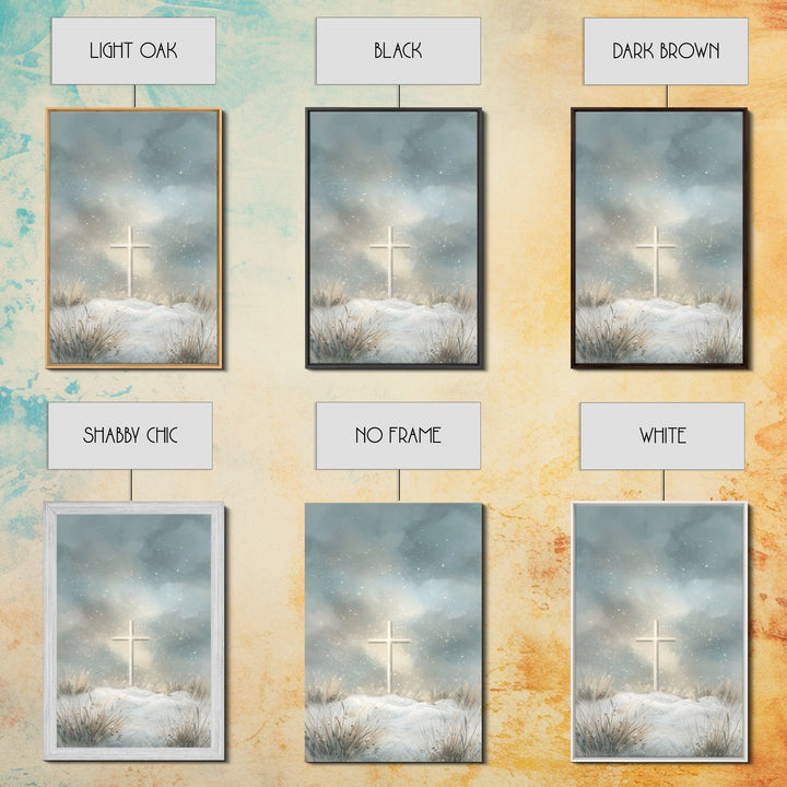 Radiant Salvation – Framed Canvas Print – Christian Wall Art – Christian Art Canvas – Christmas Art – Moody Christmas Art – Christian Gift
