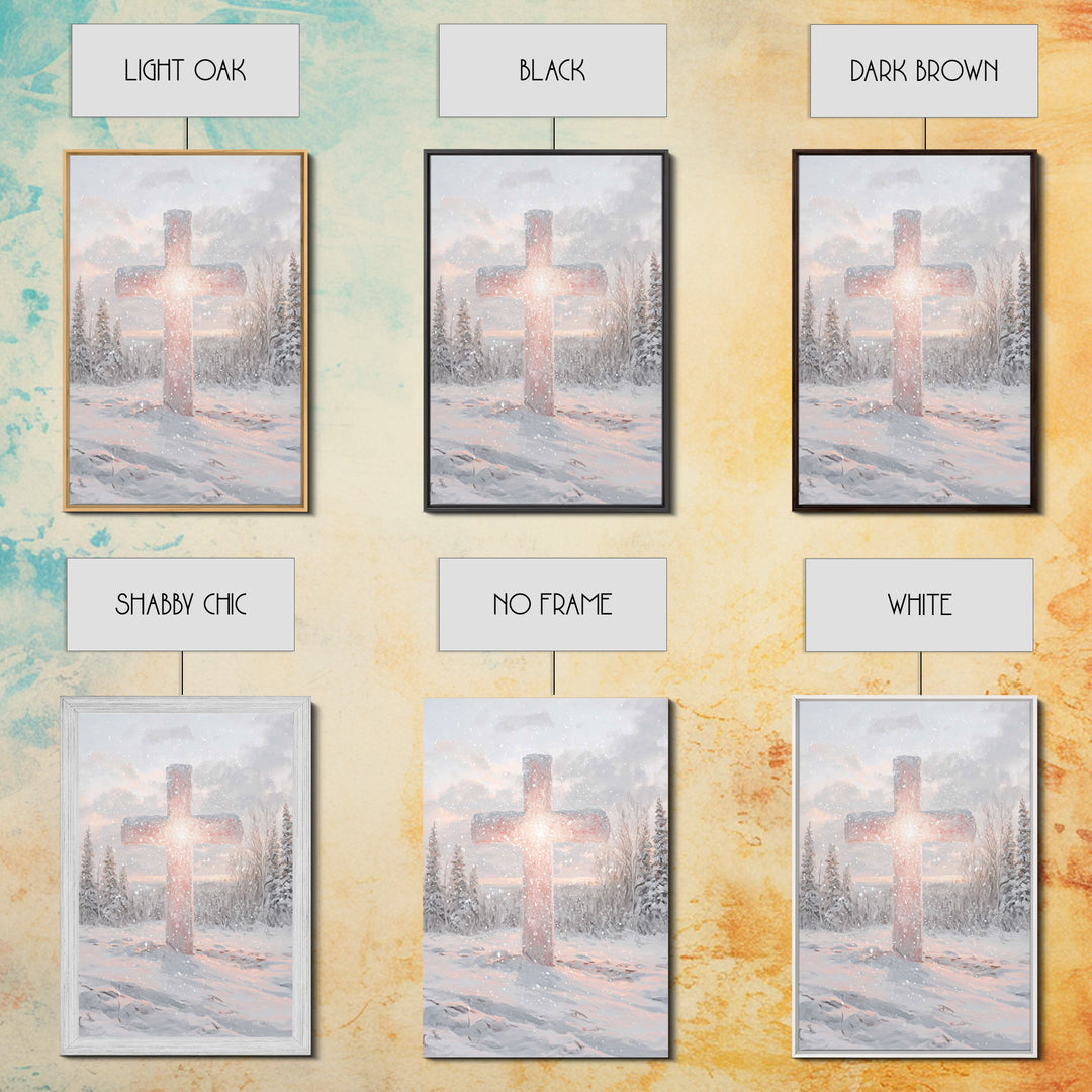Morning Of Hope – Framed Canvas Print – Christian Art – Christian Wall Art – Christian Art Canvas – White Christmas Art – Christian Decorat
