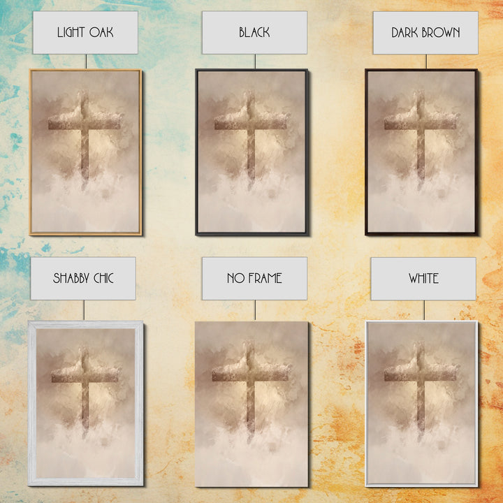 Sacred Stillness – Framed Canvas Print – Minimalist Christian Art – Christian Wall Art – Christian Art Canvas – Christian Gift Ideas – Chri