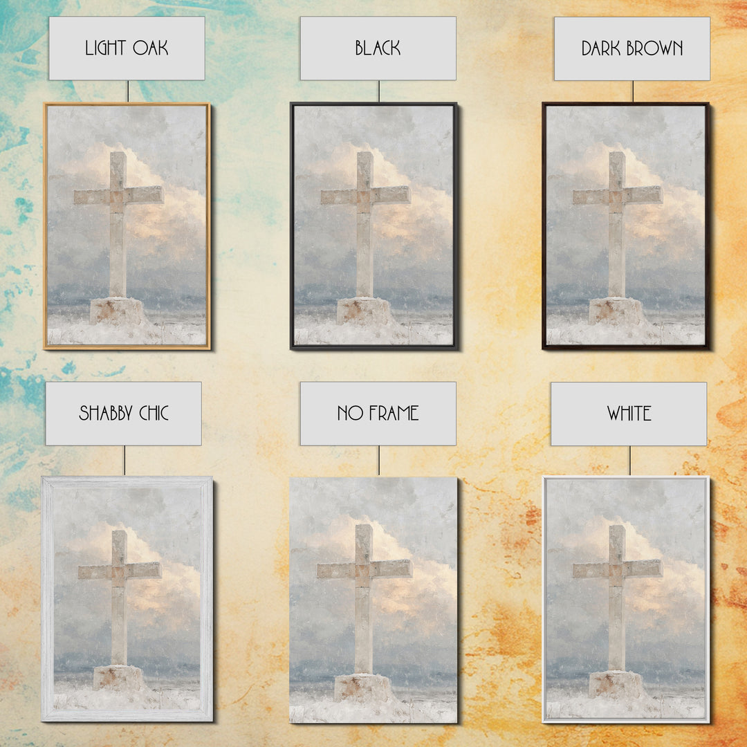 Dawn Of Redemption – Framed Canvas Print – Christian Art Canvas – Christian Wall Art – Vintage Christian Art – Christmas Wall Art – Christi