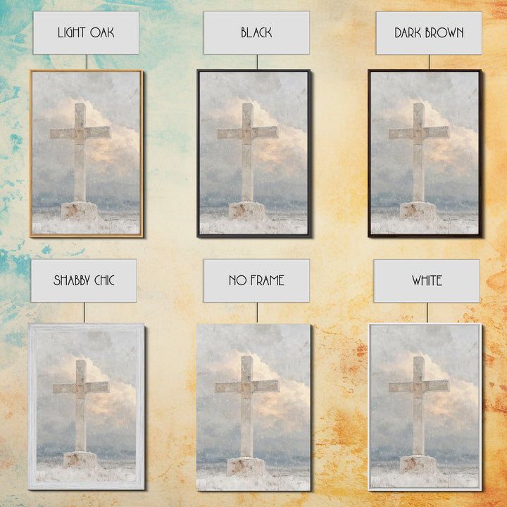 Dawn Of Redemption – Framed Canvas Print – Christian Art Canvas – Christian Wall Art – Vintage Christian Art – Christmas Wall Art – Christi