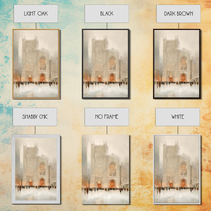 Holy Assembly – Framed Canvas Print – Christian Wall Art – Christian Art Canvas – Christian Art Print – Minimalist Christian Art – Christia