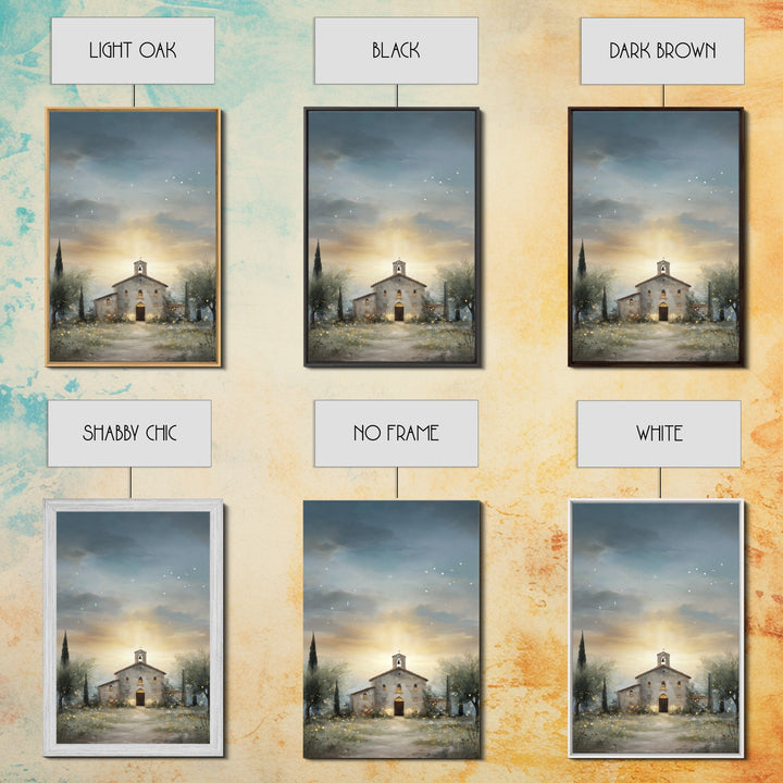 Church of Blessings - Framed Canvas Print - Christian Wall Art - Christian Art Painting - Christian Decor - Christian Art Canvas - Christma