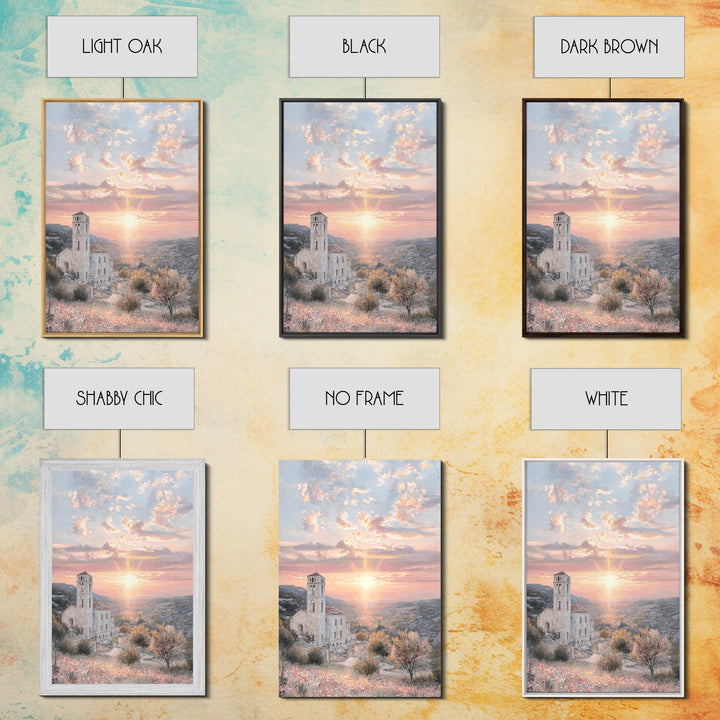 Morning Chapel Light – Framed Canvas Print – Christian Wall Art – Christian Art Canvas – Christian Art Print – Christian Paintings – Christ