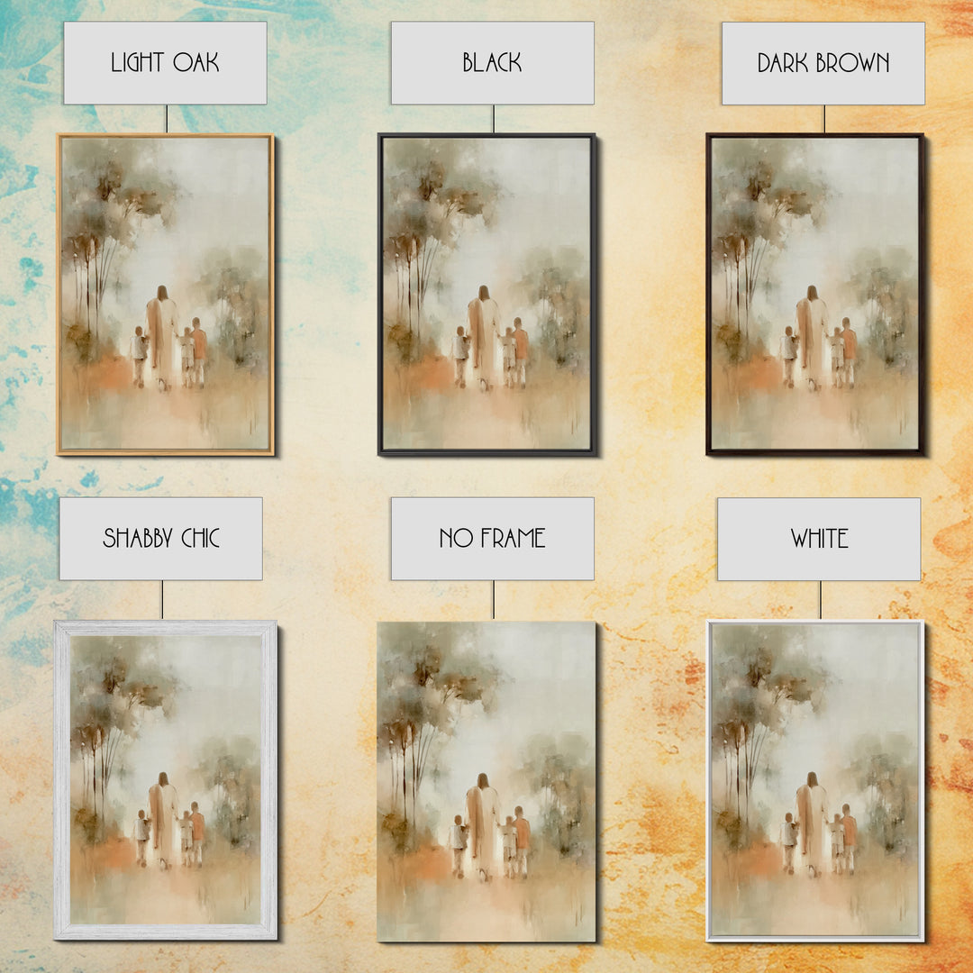 Soft Dawn Blessing | Framed Canvas Print | Christian Wall Art | Jesus Painting | Christian Art Print | Christian Decor | Christmas Art