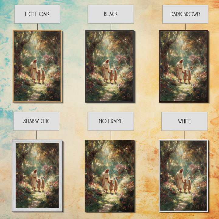 Eden Morning Peace – Framed Canvas Print – Christian Art Canvas – Jesus Painting – Christian Wall Art – Christian Gift – Christmas Art