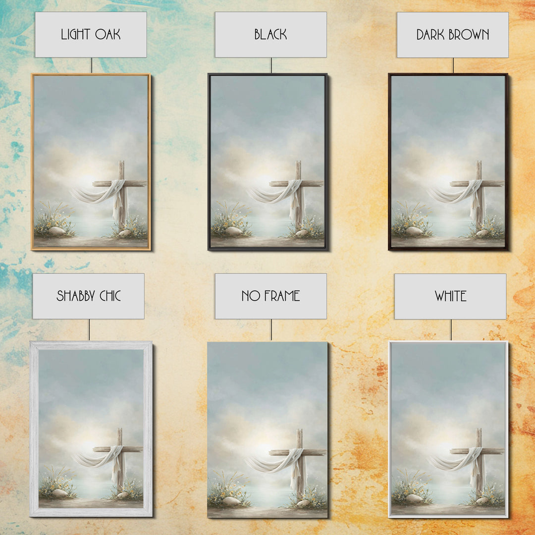 Morning of Grace – Framed Canvas Print – Christian Wall Art – Christian Art Canvas – Christian Painting – Christian Christmas Art