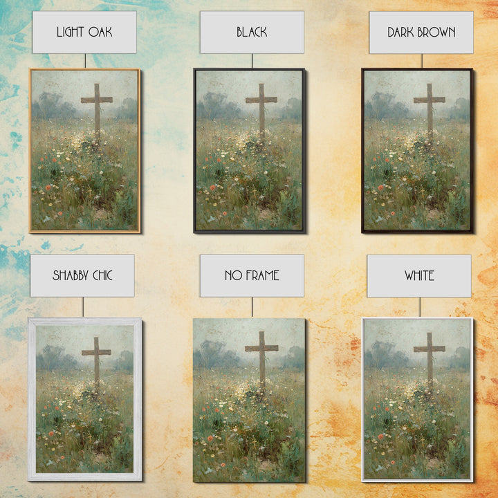 Garden Of Peace, Framed Canvas Print, Christian Wall Art, Christian Art Canvas, Christian Paintings, Christian Christmas Art