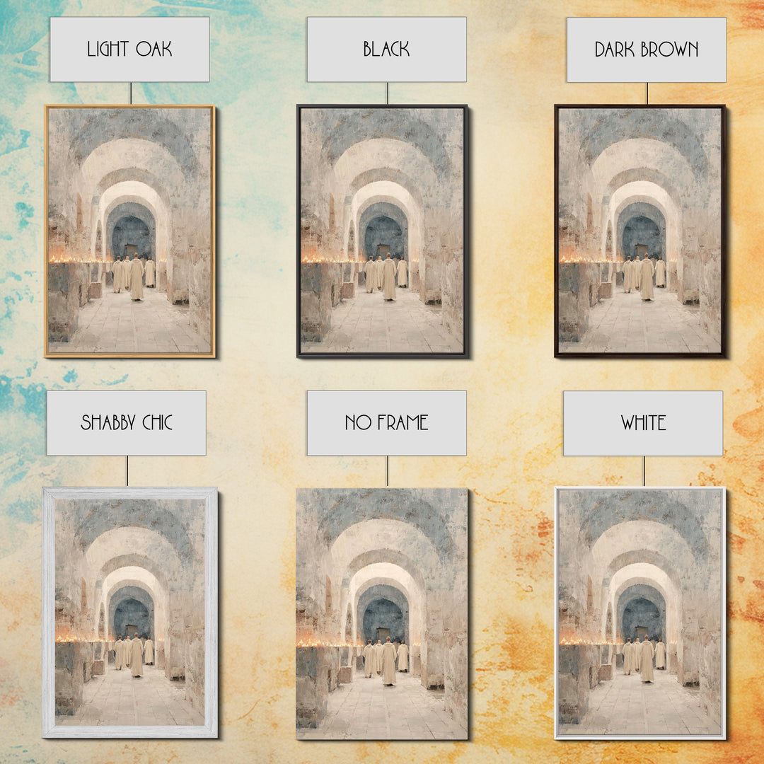 Procession Of Light – Framed Canvas Print – Christian Christmas Art – Christian Wall Art – Christmas Canvas Wall Art – Christian Art Canvas