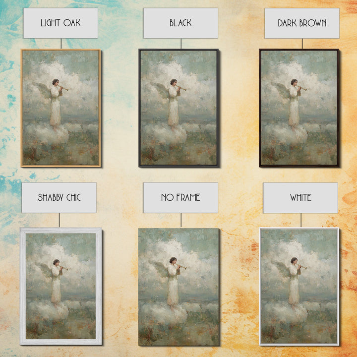 Angel Of Dawn | Framed Canvas Print | Christian Art Canvas | Christian Wall Art | Vintage Christian Art | Christian Painting | Christian Gi