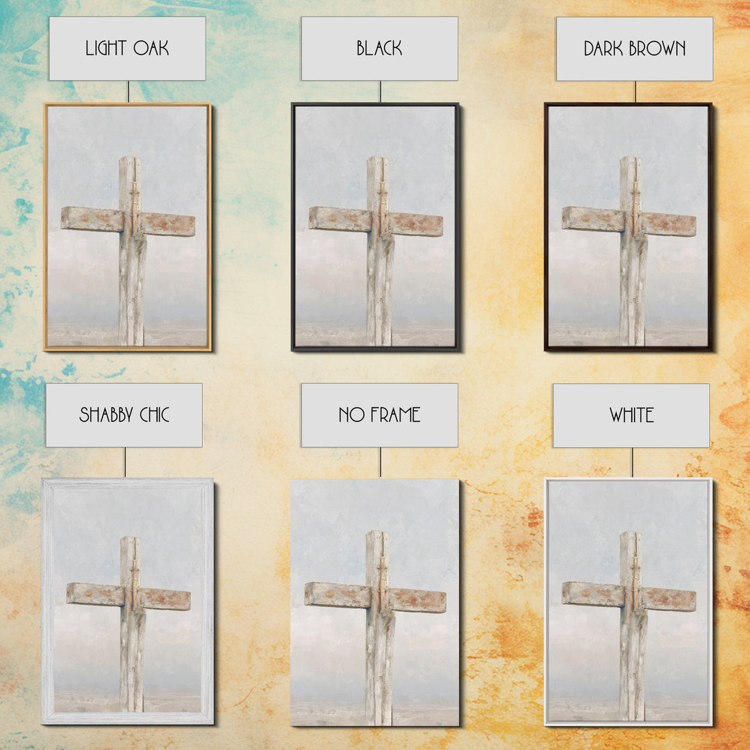 Pure Redemption Light | Framed Canvas Print | Christian Art Canvas | Christian Wall Art | Minimalist Christian Art | Christian Paintings |